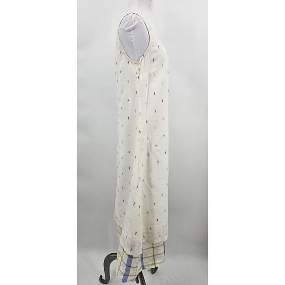 DVAA Tales Untold Florelsket Dress Womens S Blue Ikat Sleeveless - Picture 3 of 7